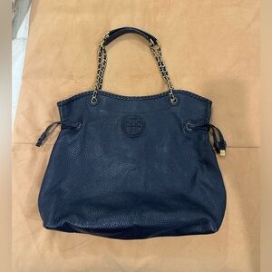 Tory Burch Marion Slouchy tote Navy Blue